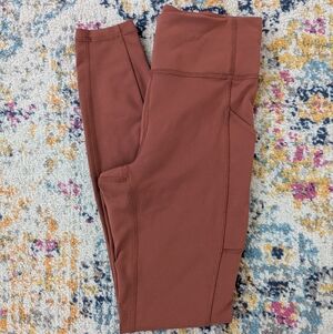 Lululemon Invigorate High-Rise Tight 28" Dark Terracotta, Size 6, Leggings